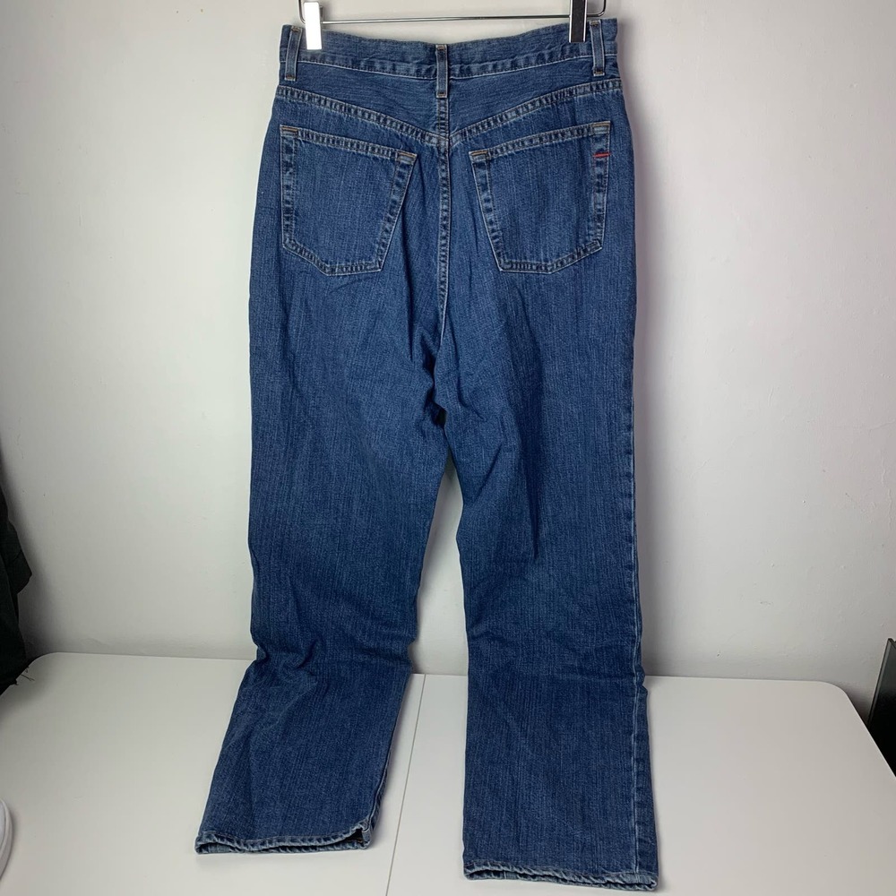Gap Vintage 90's Reverse Fit 100% Cotton Blue Denim Jeans — Women's Size 12 Long - Picture 2 of 7